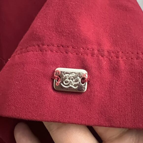 Barco SMALL Grey's Anatomy Signature Red Scrub Top Uniform Short Sleeve - Picture 8 of 11